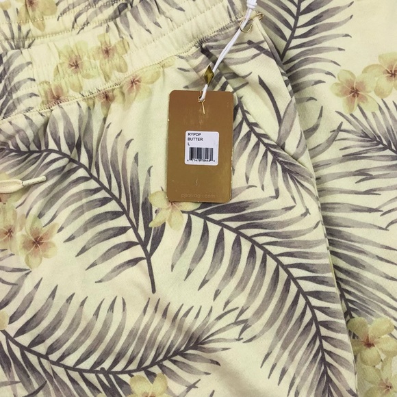 PJ Salvage Paradise Dreams Butter Tropical Jogger Pants. Size L NEW - Picture 9 of 10